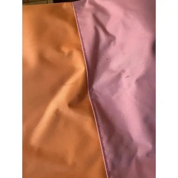 Longchamp XL Pink and Orange Top Handle Duffle Tote - Picture 4 of 16